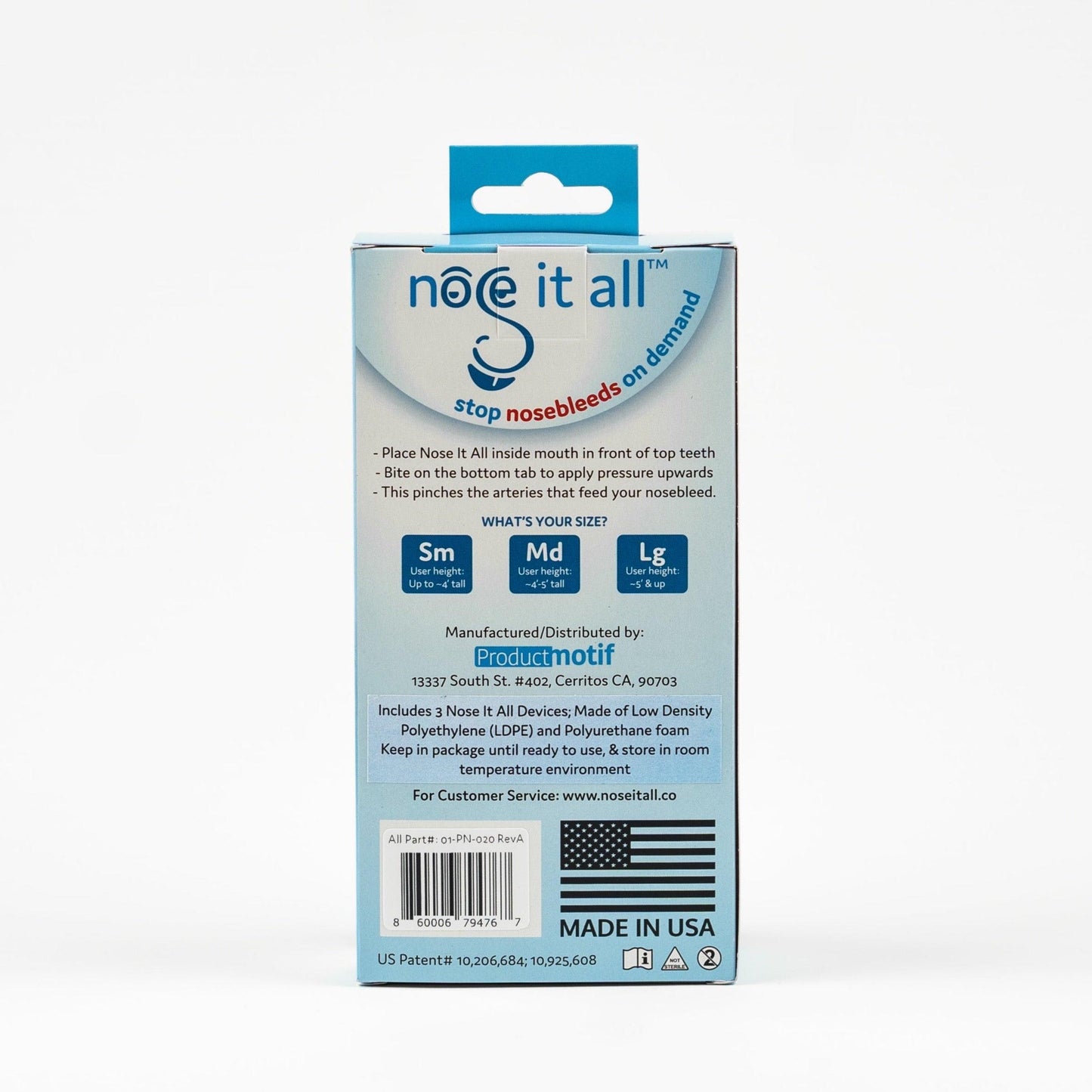 Nose It All Large 3 Pack Back
